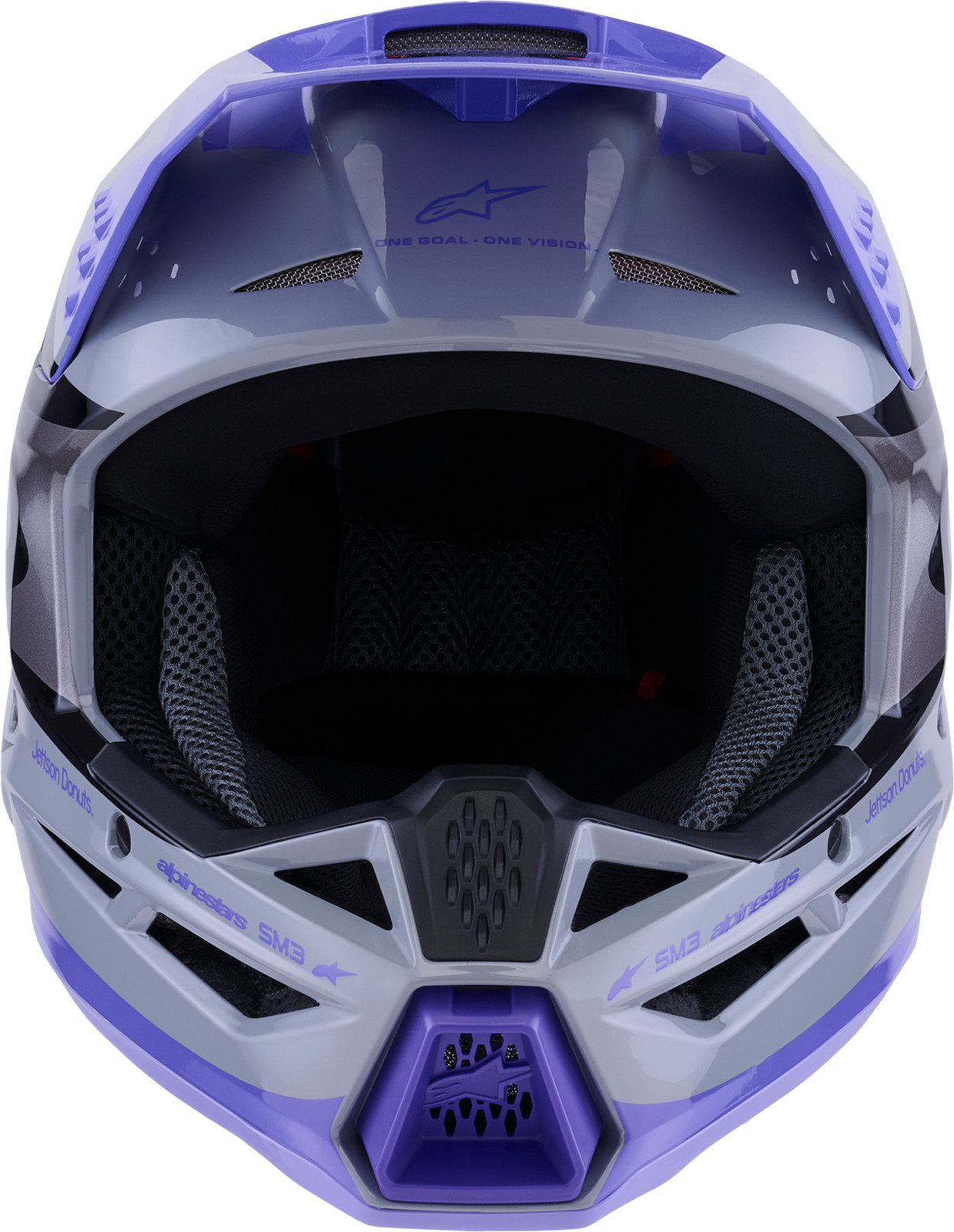 ALPINESTARS Jettson Sm3 Helmet Gry/Purp/Blk Glossy Fits Xl 8303026-9277-Xl