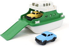Ferry Boat Bathtub Toy, Green/White, 10"X 6.6"X 6.3"