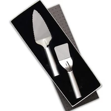 Rada Cutlery Serving Utensil Gift 2 Piece Stainless Steel Set With Aluminum Made