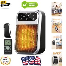 Small Plug In Heater, Digital Display Bathroo...