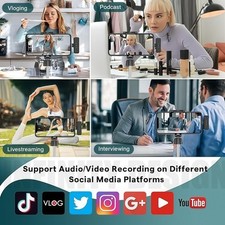 2PCS Bluetooth Wireless Lavalier Microphone Mic For Type-C iPhone Vlog Stream AU — image 4