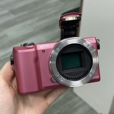 Sony a5000 Pink 20.1MP BSI CMOS Mirrorless Camera Body Only English Menu Tested