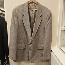 Levis Menswear Sport Coat Mens 48R Vintage, 100% Wool, Tweed