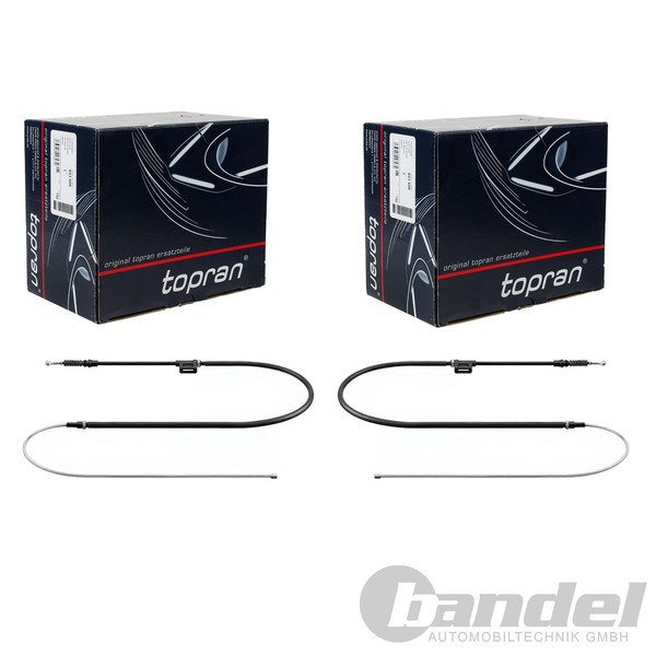 2X Topran Handbremsseil Hinten Beidseitig Passend FüR Seat Leon-image