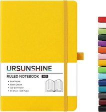 Ruled Notebook/Journal - Classic Lined Journal/Notebook, Hardcover with Thick Pa