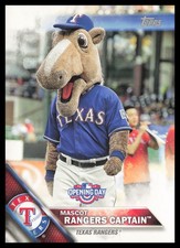2016 Topps Opening Day #M-24 Rangers Captain Texas Rangers Mascots Baseball Card