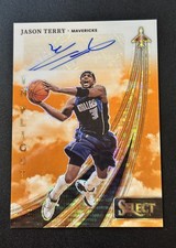 2023-24 Panini Select - In Flight Signatures Auto Jason Terry Orange Pulsar /30