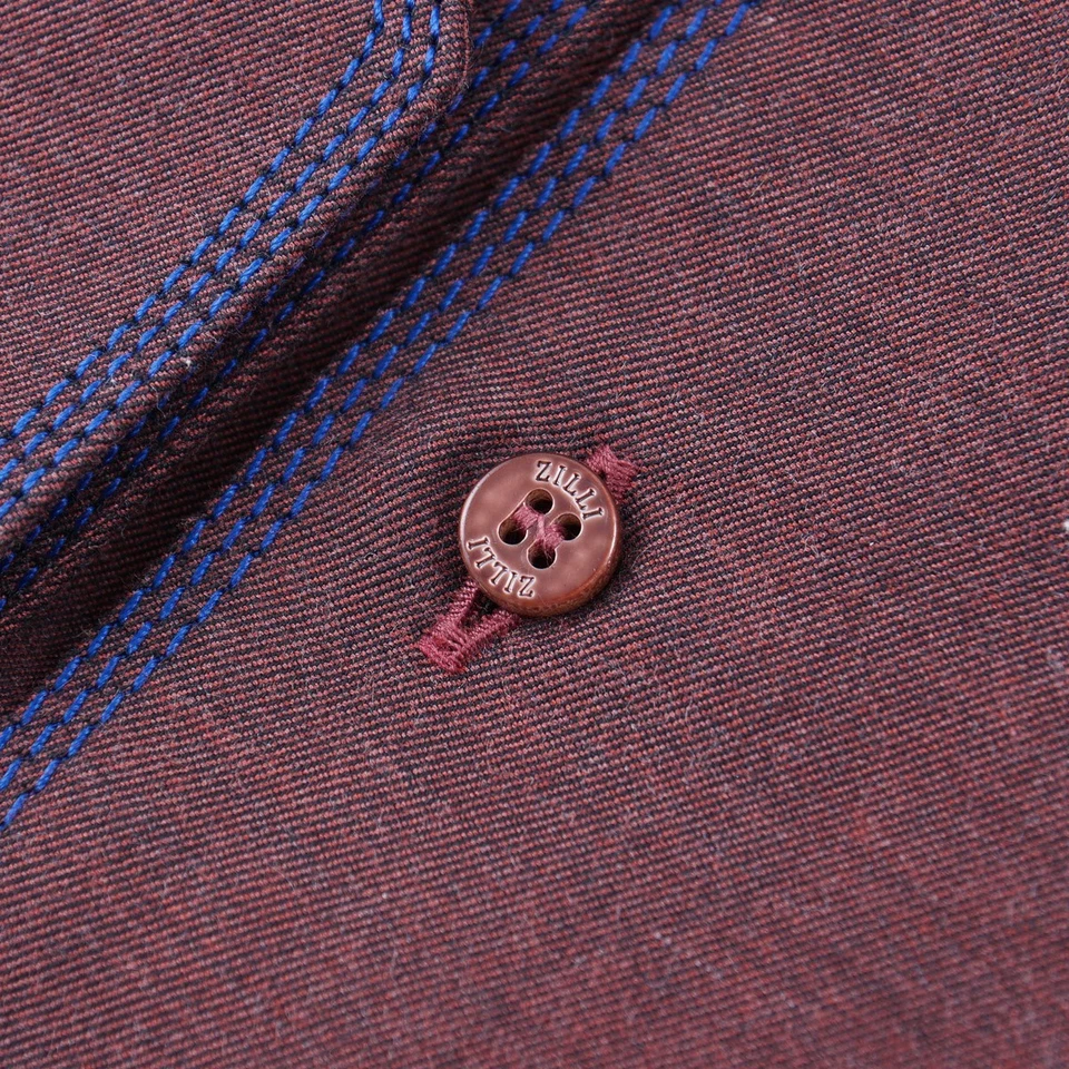 Zilli Silk-Cotton-Cashmere Dress Shirt with Triple Stitch 18 (Eu 46) NWT - Image 3 of 4