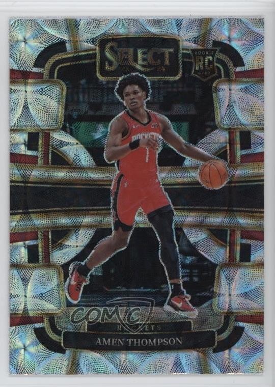 2023-24 Panini Select Concourse Scope Prizm Amen Thompson #96 1dl2