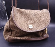Borsa a tracolla Borbonese Redwall Italy OP stampa occhi di pernice scamosciata zaino B987