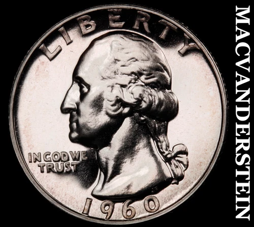 1960 Washington Quarter- Silver- Choice Gem Proof Luster No Reserve #J2907