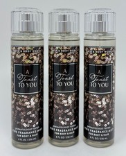 3 NEW BATH  BODY WORKS A TOAST TO YOU FINE FRAGRANCE MIST SPRAY 8 OZ PLUM AMBER