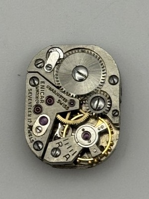 Enicar Watch Movement Balance Ok Manual Wind Vintage Swiss Parts Repair 12.2mm