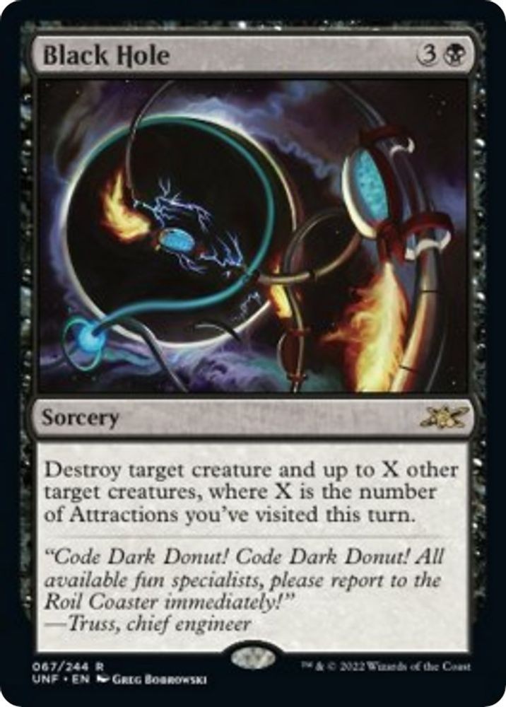 2022 Magic: The Gathering: Unfinity - Black Hole (#67, R, Near Mint)
