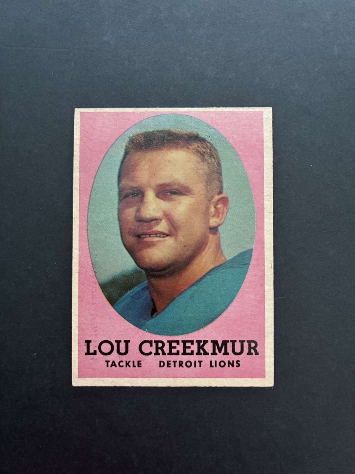 1958 Topps Football #81 Lou Creekmur | Detroit Lions HOF