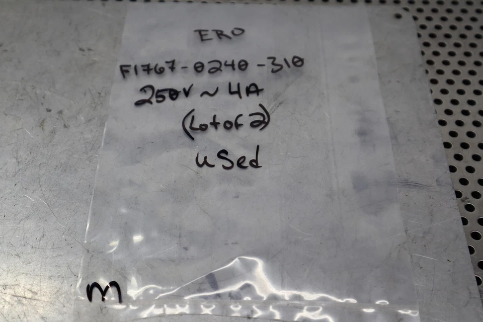 ERO F1767-0240-310 250V 4A 565-3 HPF Usado Con Garantía (Lote de 2) Foto 3 de 4