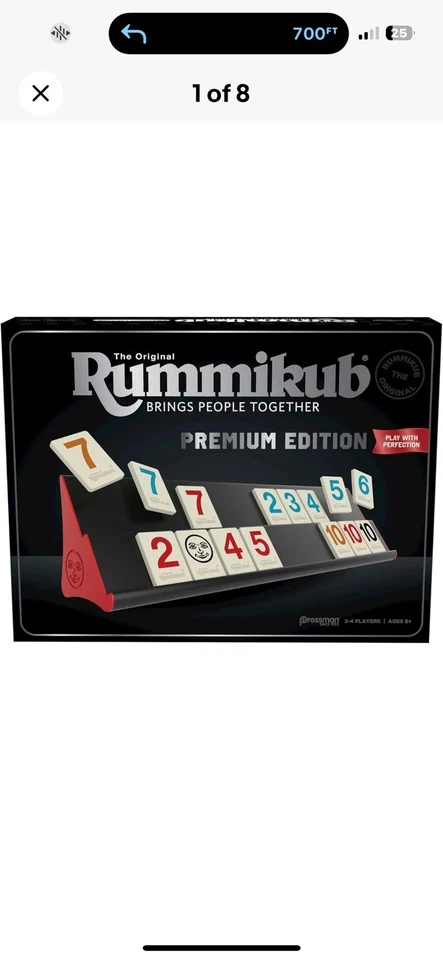 Elegant Rummikub Premium Edition: Complete Set with Engraved Tiles & Racks - Image 4 of 4
