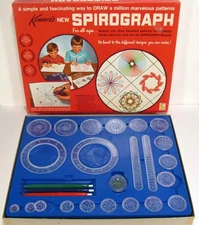Vintage 1967 Spirograph Kenner #401 Excellent Super Clean NICE! Original Box