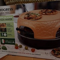 Giles & Posner EK4025G Family Sharing Pizza Maker with Terracotta Dome 800 W