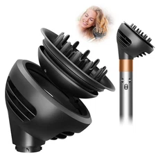 Wave Curl Diffuser Attachment for Dyson Airwrap,Upgraded Hair Diffuser Nozzle Do