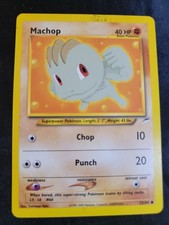 Machop # 73/105 Neo Destiny Set Pokemon Trading TCG Rares Game Cards DAM