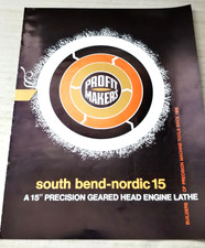 1972 ~ SOUTH BEND nordic 15 15" ENGINE LATHE SALES BROCHURE C4