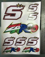 TP Johann Zarco #5 Autocollants décalcomanies - Kit d'autocollants A4 9 Stickers