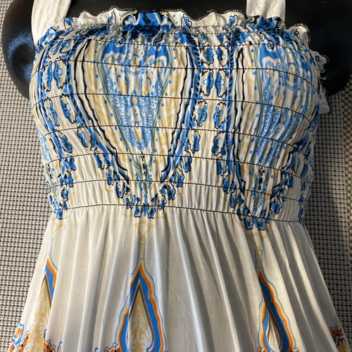 Docele Vestito Donna Casual Estivo Senza Maniche, Stampa Floreale Abito Lungo - Foto 3 di 7