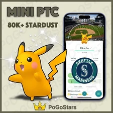 Pokémon PTC Go - Shiny Pikachu MLB Seattle Mariners Baseball✨Special Background✨