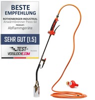 Rothenberger Industrial 2Teiliger AnwäRmbrenner Piezo 5 M Propangasschlauch Prop