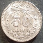 Mexico, Silver 50 Centavos, 1945M, lustrous