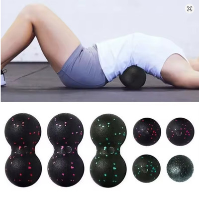 Massagenball Peanut EPP 8cm, Doppelte Massage Kugel, Miofaszial & Trigger Point