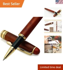 Elegant Rosewood Ballpoint Pen with 2 Refills – Perfect for Business Journaling