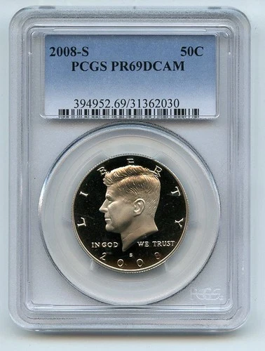 2008-S Kennedy Half Dollar Proof — photo from the most recent tracked eBay sale