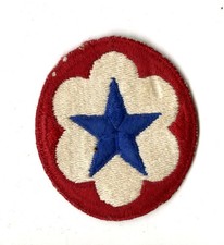Army Service Forces White Back Patch WWII Vintage