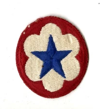 Army Service Forces White Back Patch WWII Vintage
