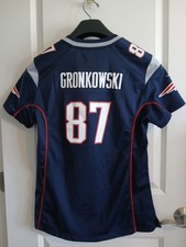 LADIES NIKE OFFICIAL NFL NEW ENGLAND PATRIOTS GRONKOWSKI JERSEY SIZE LARGE