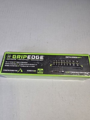 Gripedge Ge9assesrpt 9pc 1/4 Drive SAE socket Extractor Set 