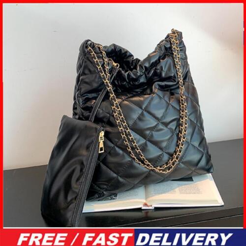 Women Crossbody Bag Fashionalbe PU Shoulder Bag for Office Travel (Black) - Bild 1 von 11