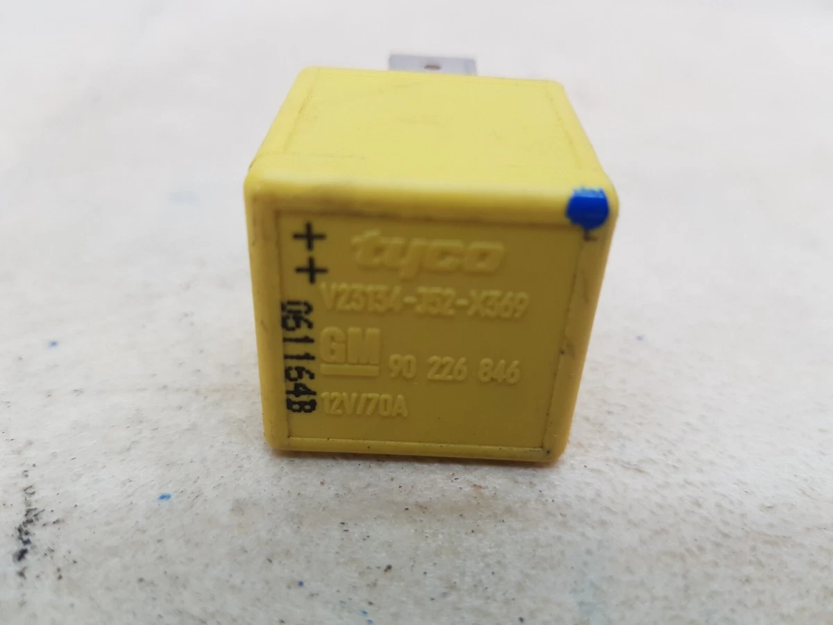 VAUXHALL OPEL CORSA ASTRA VECTRA 4 PIN YELLOW STARTER RELAY 