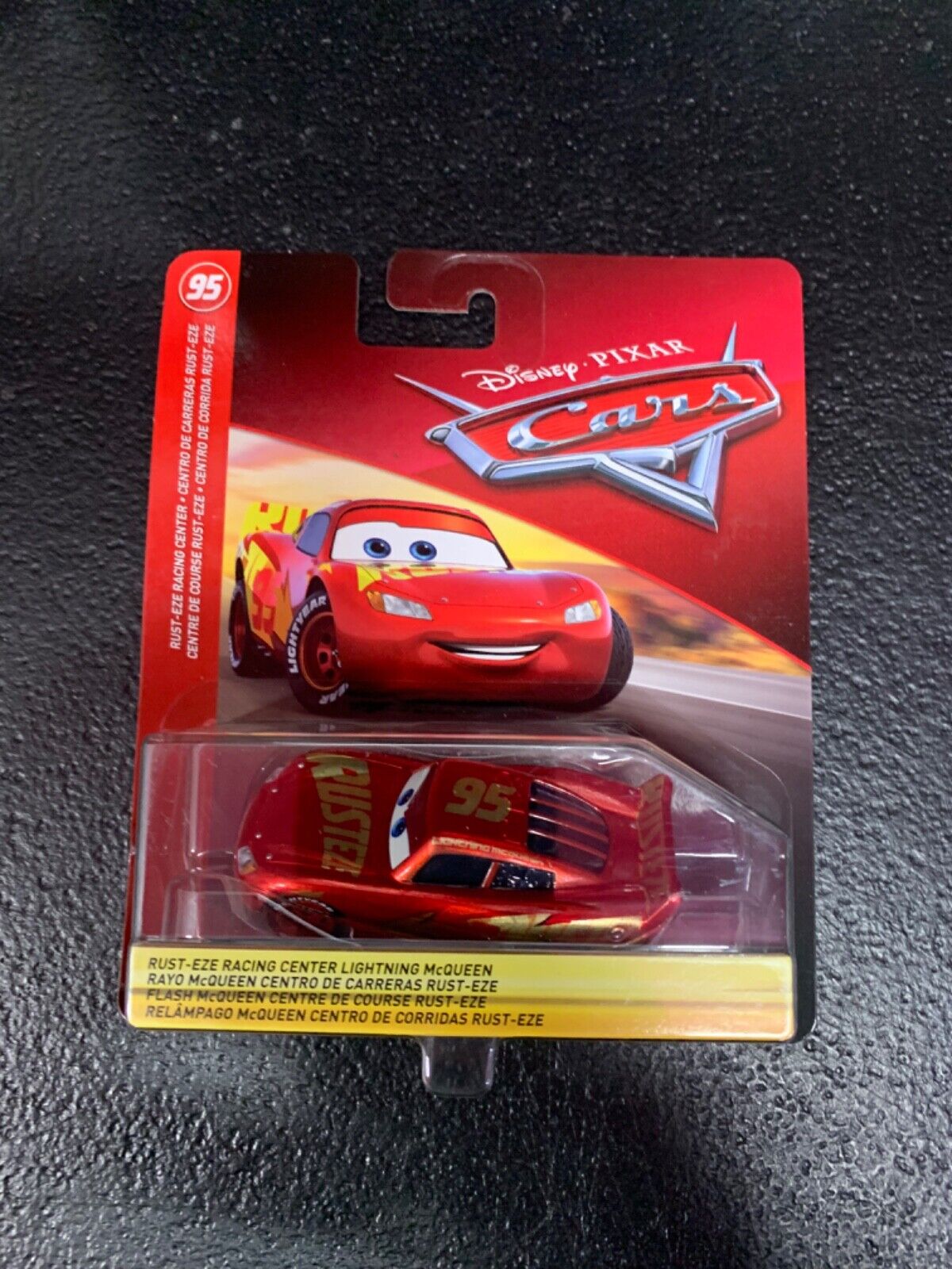  Disney Pixar Cars Rust-Eze Racing Center Lightning McQueen :  Toys & Games