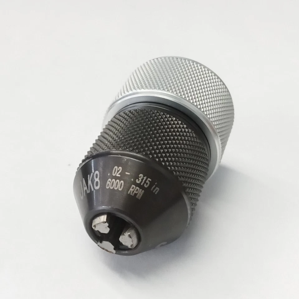 Jacobs 033633 JAK8 CAP. 0.5-8mm Pneumatic Keyless Drill Chuck 3/8" Mount - Image 2 of 3
