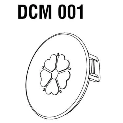 Ultraframe Dome End Cap Centre Button Rose Motif - DCM001
