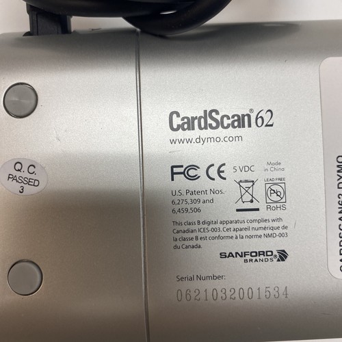 DYMO CardScan 62 Persönlicher Visitenkartenscanner - Bild 3 von 4