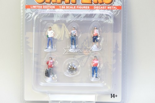 FIGURAS fundidas a presión de camping American Diorama 1/64 CAMPERS - Imagen 4 de 5