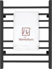 Heated Towel Rack for Bathroom - Matte Black Electric Towel Warmer Rack and Drye