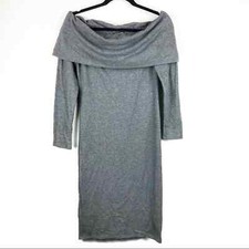 Fashion Nova Gray Off Shoulder Dress