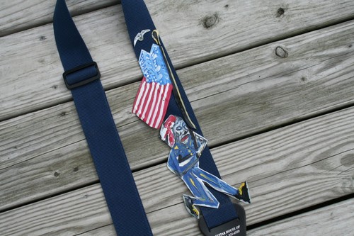 THE PATRIOT GUITAR STRAP Jr CHARLIE FAST OUTSIDER POLITICAL FOLK ART REVOLUTION - Bild 7 von 10
