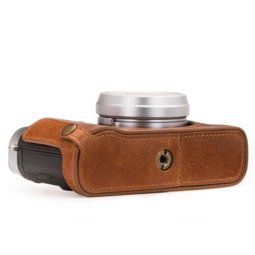 MegaGear Fujifilm X100F Ever Ready Top Maserung Leder Kamera halbe Hülle und Riemen - Bild 6 von 14