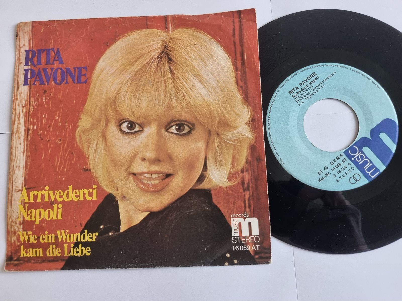 7"" Single Rita Pavone - Arrivederci Napoli Vinyl Germany